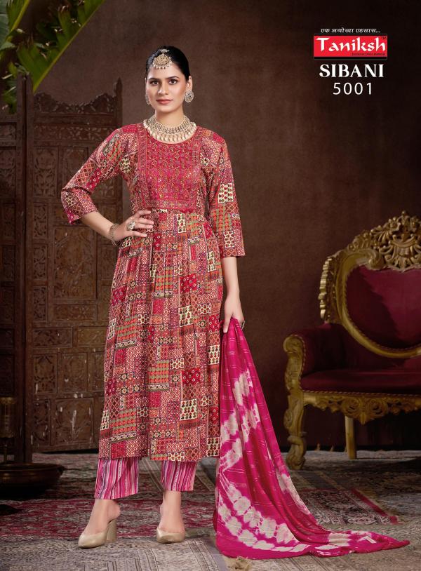 Taniksh Sibani Vol 5 Rayon Printed Kurti Bottom With Dupatta