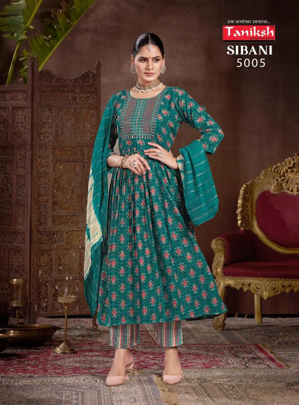 Taniksh Sibani Vol 5 Rayon Printed Kurti Bottom With Dupatta