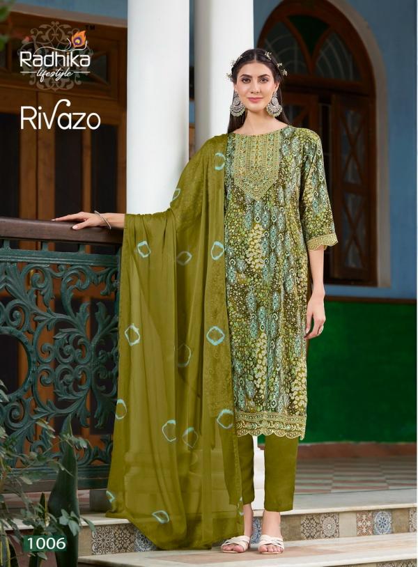 Radhika Rivazo Vol 1 Rayon Kurti Pant With Dupatta Collection