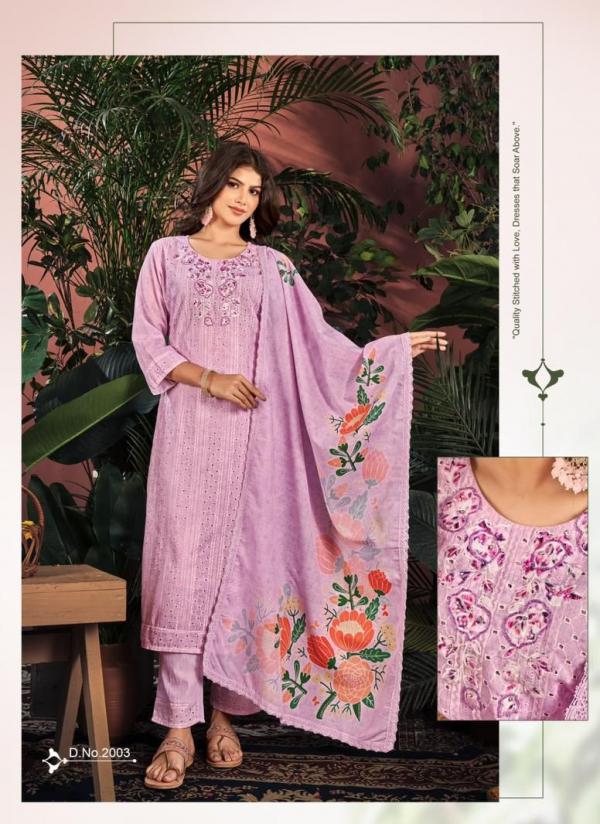 Isavasyam Cotton Chikan Applique Vol 2 Kurti Bottom With Dupatta