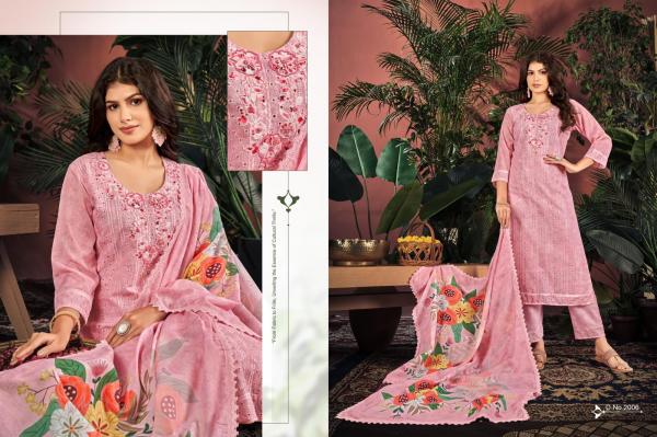 Isavasyam Cotton Chikan Applique Vol 2 Kurti Bottom With Dupatta