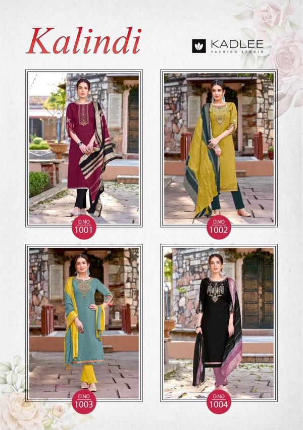 Kadlee Kalindi Viscose Kurti Bottom With Dupatta Collection