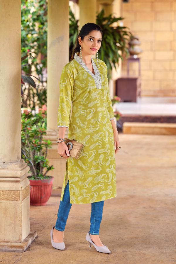 Tips And Tops Viana Rayon Printed Kurti Collection