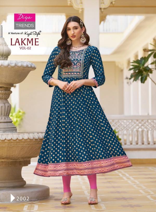 Lakme Vol 2 By Diya Trends Rayon Fancy Kurti Collection