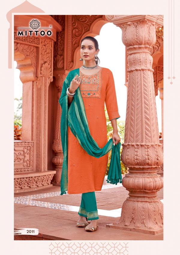 Mittoo Simayaa Vol 2 Viscose Kurti Bottom With Dupatta Collection