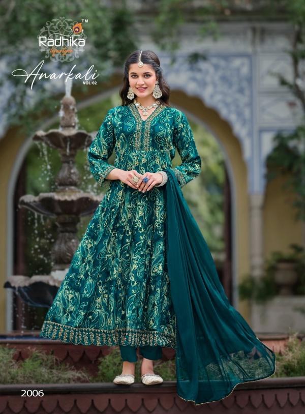 Radhika Anarkali Vol 2 Rayon Kurti Pant With Dupatta Collection