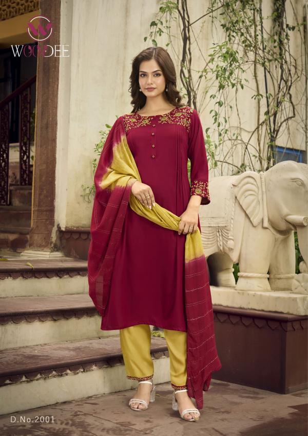 Woodee Golden Pearl Vol 2 Kurti Bottom With Dupatta Collection