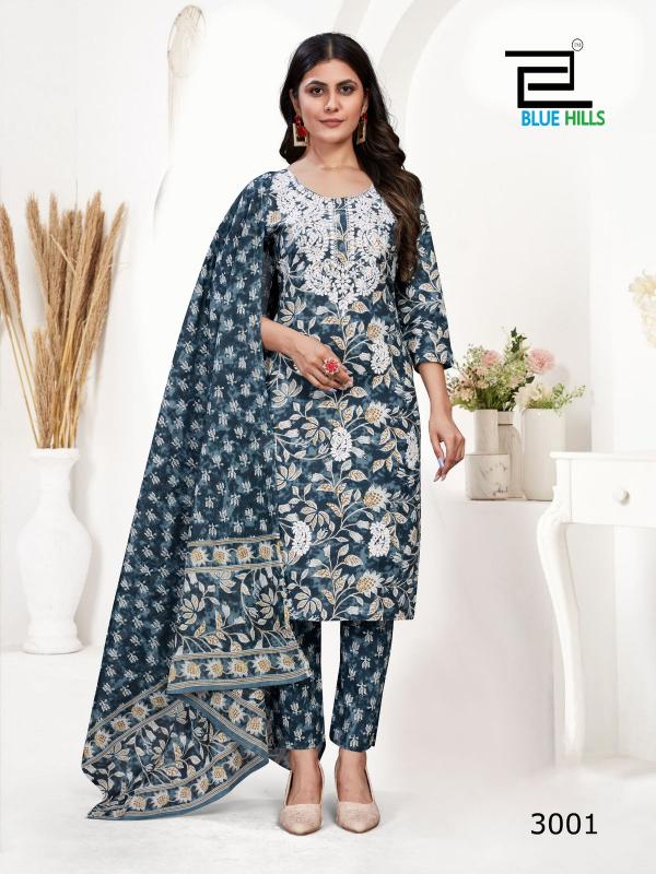 Blue Hills Kanika Vol 3 Top Bottom With Dupatta Collection