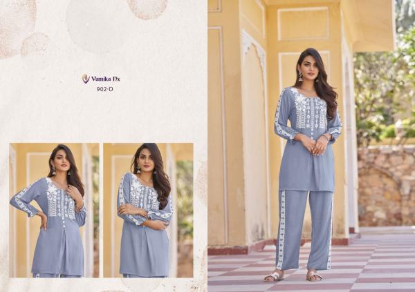 Vamika Nx Vintage Platinum Rayon Co Ord Set Collection