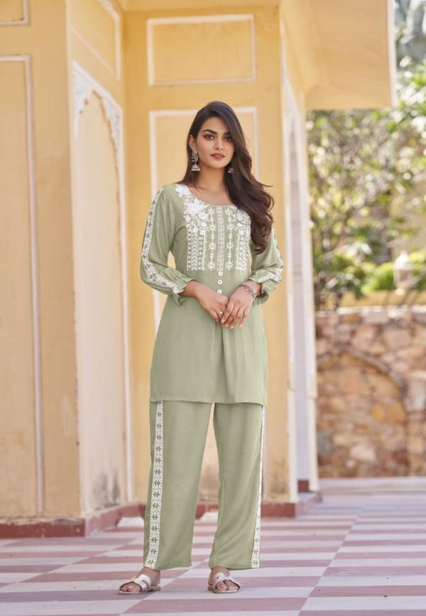 Vamika Nx Vintage Platinum Rayon Co Ord Set Collection