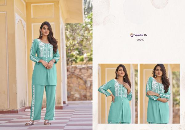 Vamika Nx Vintage Platinum Rayon Co Ord Set Collection