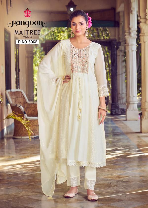 Rangoon Maitree Vol 3 Kurti Bottom With Dupatta Collection