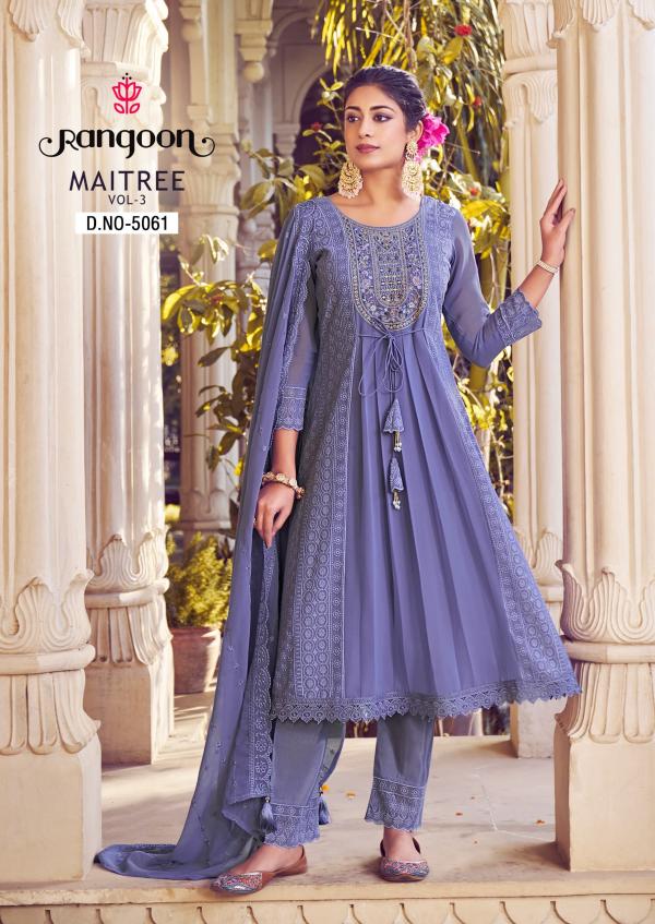 Rangoon Maitree Vol 3 Kurti Bottom With Dupatta Collection