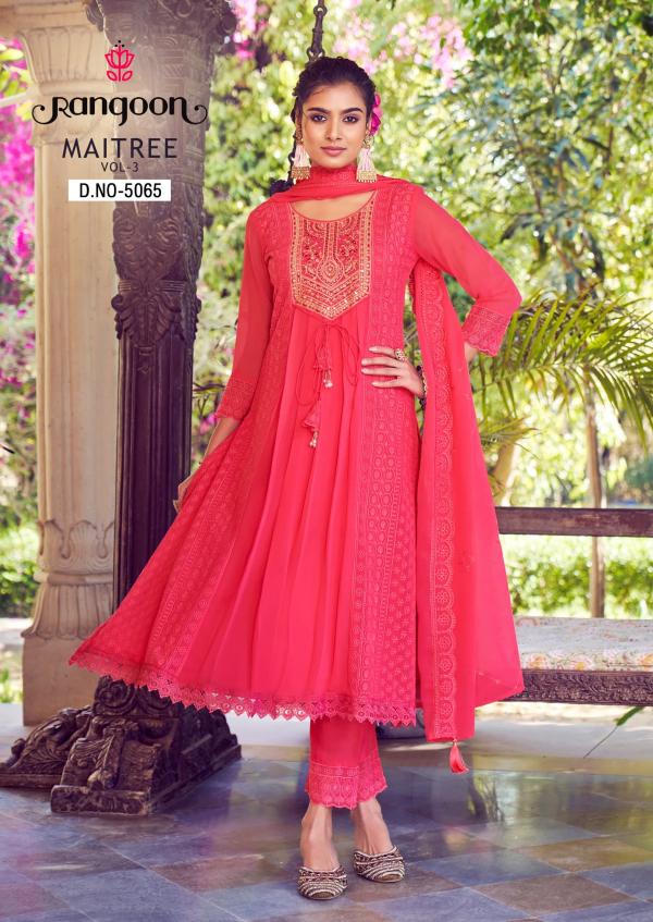 Rangoon Maitree Vol 3 Kurti Bottom With Dupatta Collection