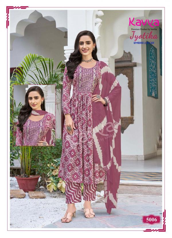 Kavya Jyotika Vol 5 Capsule Foil Printed Kurti Bottom With Dupatta