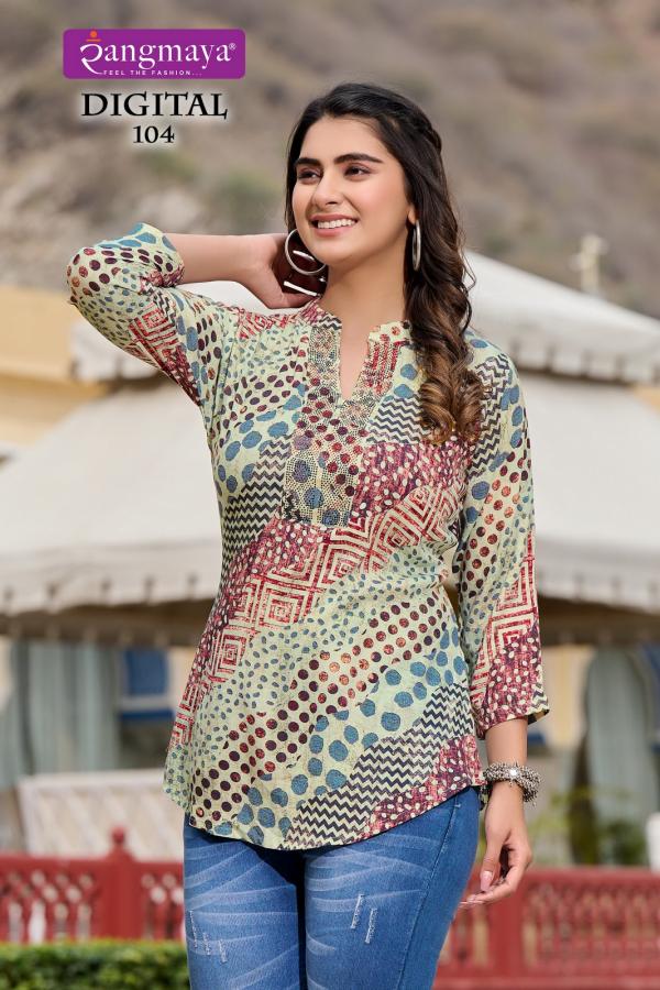 Rangmaya Digital Stretchable Western Tops Collection