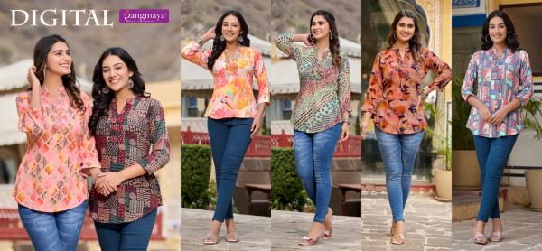 Rangmaya Digital Stretchable Western Tops Collection