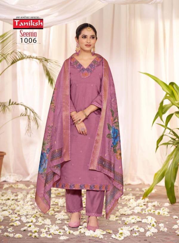 Taniksh Seema Vol 1 Roman Silk Kurti Bottom With Dupatta Collection