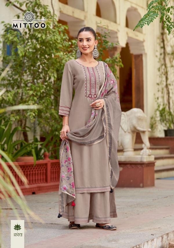 Mittoo Vaidehi Rayon Weaving Kurti Bottom With Dupatta