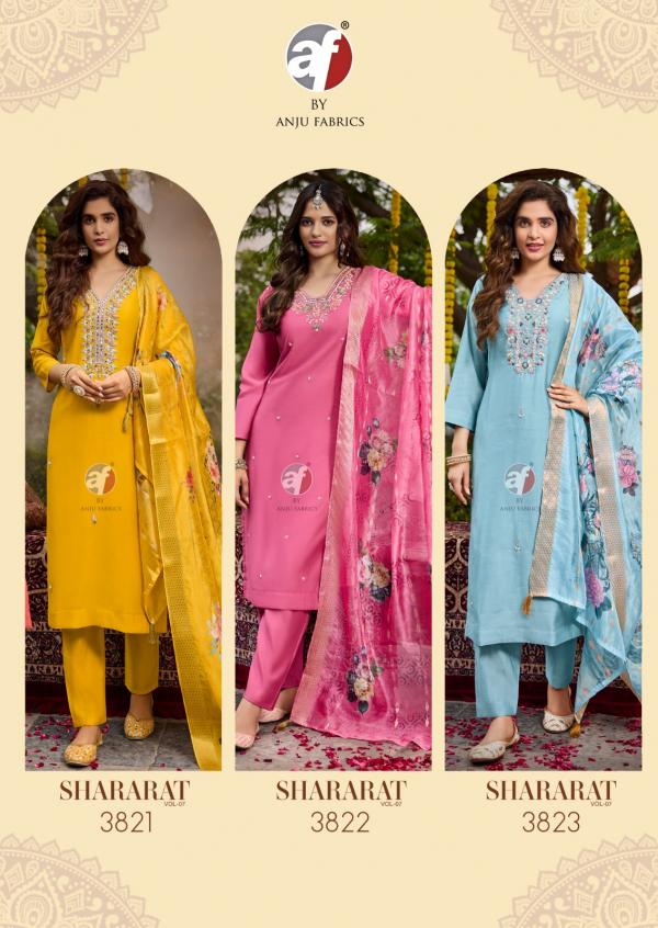 Af Shararat 7 Viscose Modal Kurti Pant With Dupatta Collection