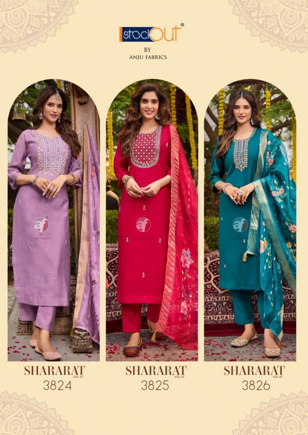 Af Shararat 7 Viscose Modal Kurti Pant With Dupatta Collection