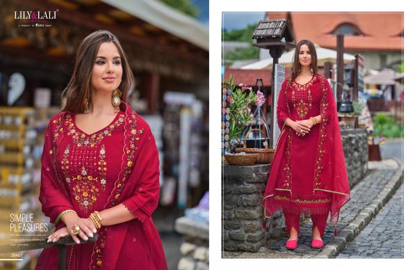 Lily And Lali Miraan Vol 2 Viscose Kurti Bottom With Dupatta