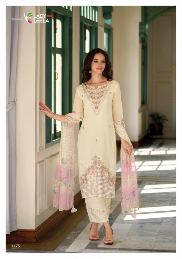 Lady Leela Inaya Organza Kurti Pant With Dupatta Collection