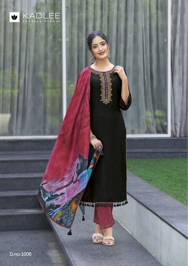 Kadlee Zarin Viscose Kurti Bottom With Dupatta Collection