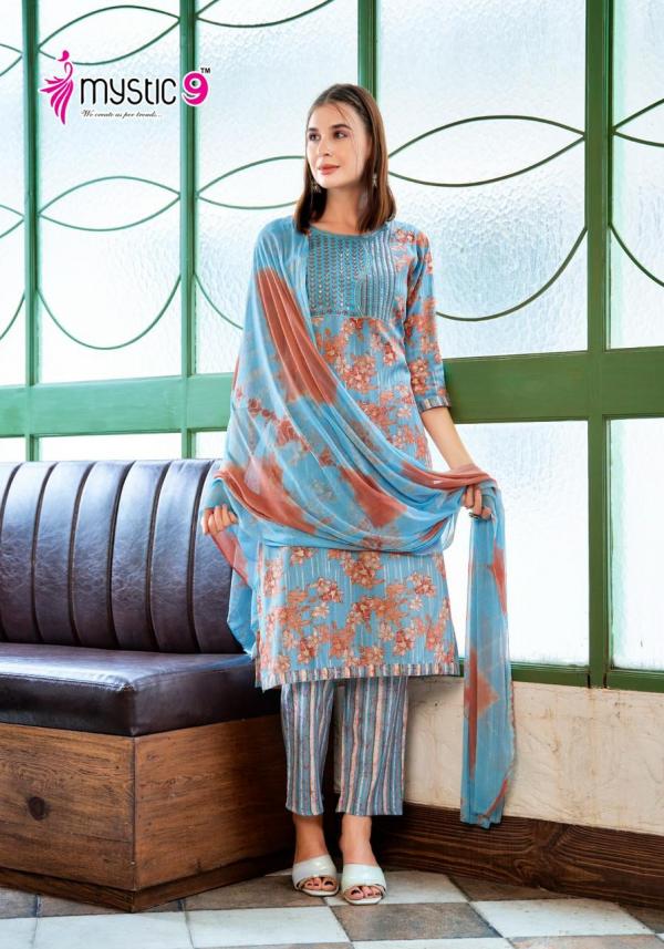 Mystic 9 Shagun Vol 5 Kurti Bottom With Dupatta Collection