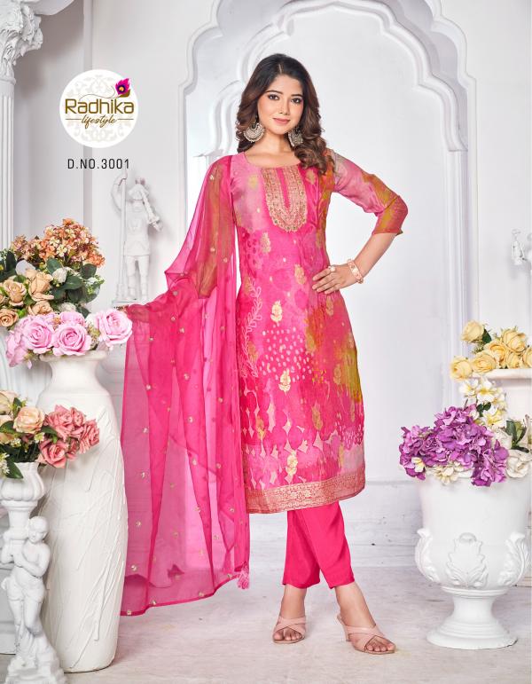 Radhika Gulnaz Vol 3 Organza Silk Ready Made Collection