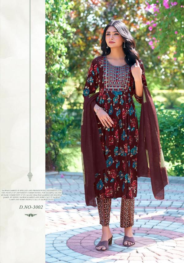 Mystic 9 Shanaya Vol 03 Foil Printed Kurti Bottom With Dupatta