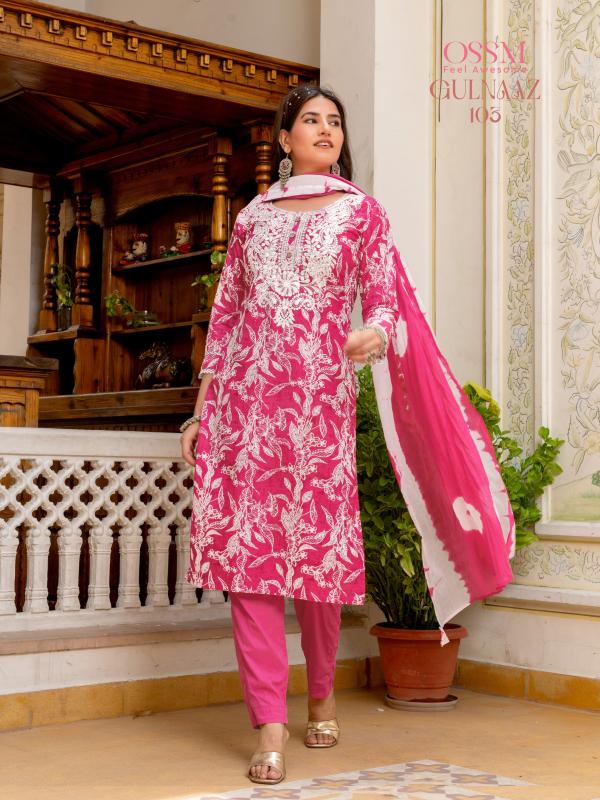 Ossm Gulnaaz Flex Printed Kurti Bottom With Dupatta Collection