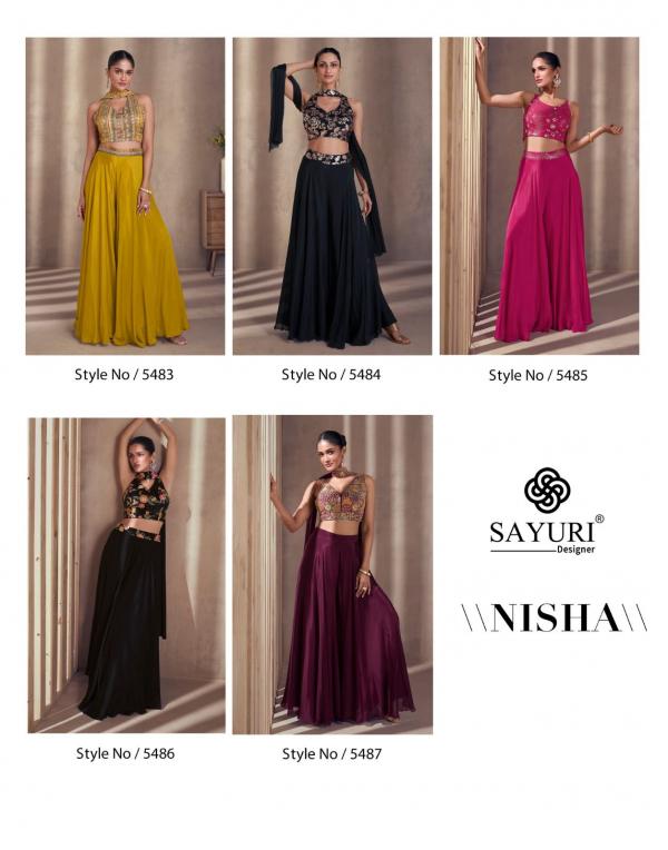 	Sayuri Nisha Chinon Silk Designer Salwar Kameez Collection