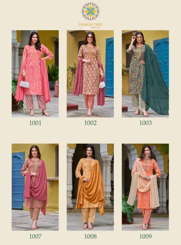 Palak Vol 1 By Passion Tree Printed Ready Made Collection