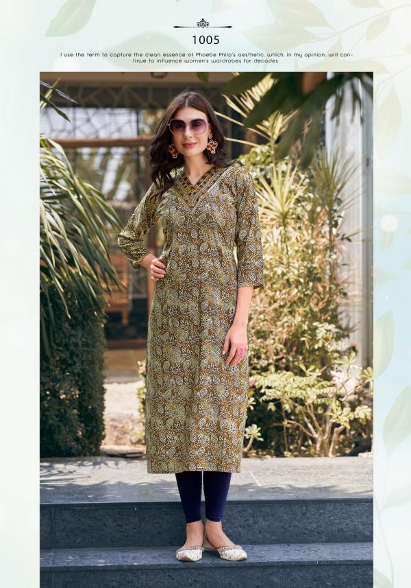 Vaniska Charming Vol 1 Rayon Foil Printed Kurti Collection