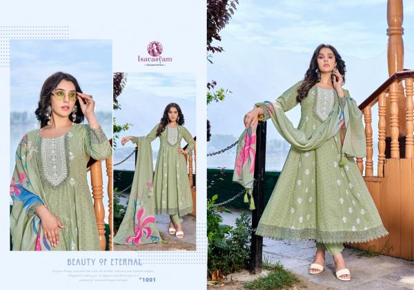 Isavasyam Anarkali Kurti Bottom With Dupatta Collection