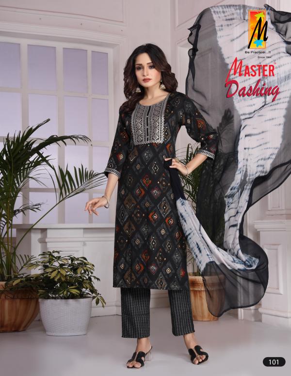 Master Dashing Printed Kurti Bottom With Dupatta Collection