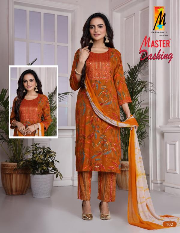 Master Dashing Printed Kurti Bottom With Dupatta Collection