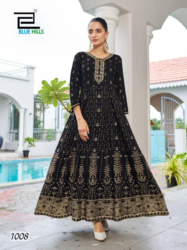 Blue Hills Walkway Special Rayon Anarkali Kurti Collection