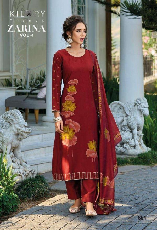 Kilory Zarina Vol 4 Viscose Muslin Digital Printed Dress Material