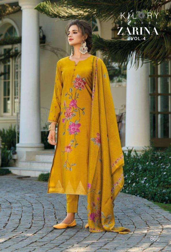 Kilory Zarina Vol 4 Viscose Muslin Digital Printed Dress Material