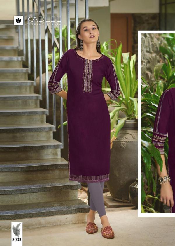 Kadlee Aarvi Viscose Weaving Fancy Kurti Collection