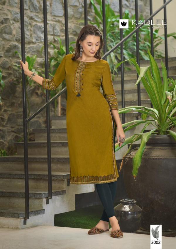 Kadlee Aarvi Viscose Weaving Fancy Kurti Collection