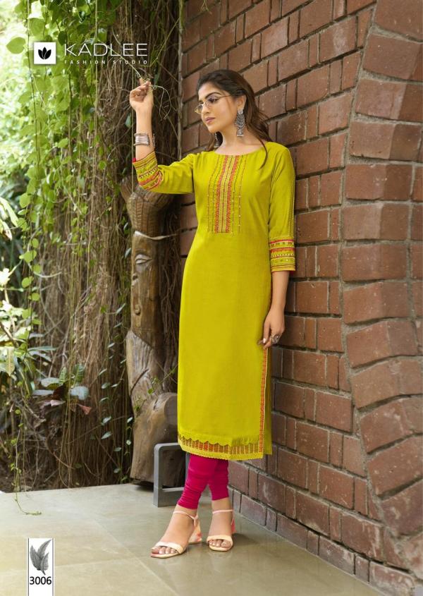 Kadlee Aarvi Viscose Weaving Fancy Kurti Collection