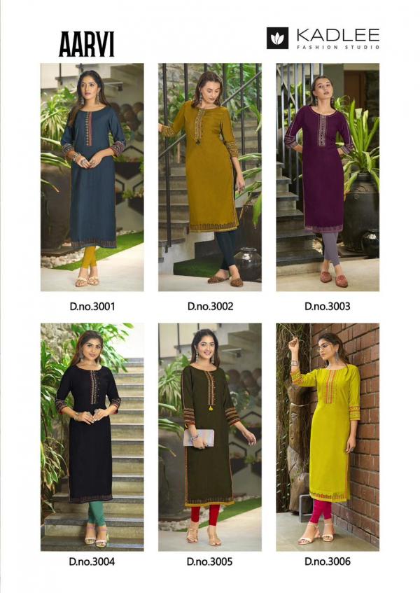 Kadlee Aarvi Viscose Weaving Fancy Kurti Collection