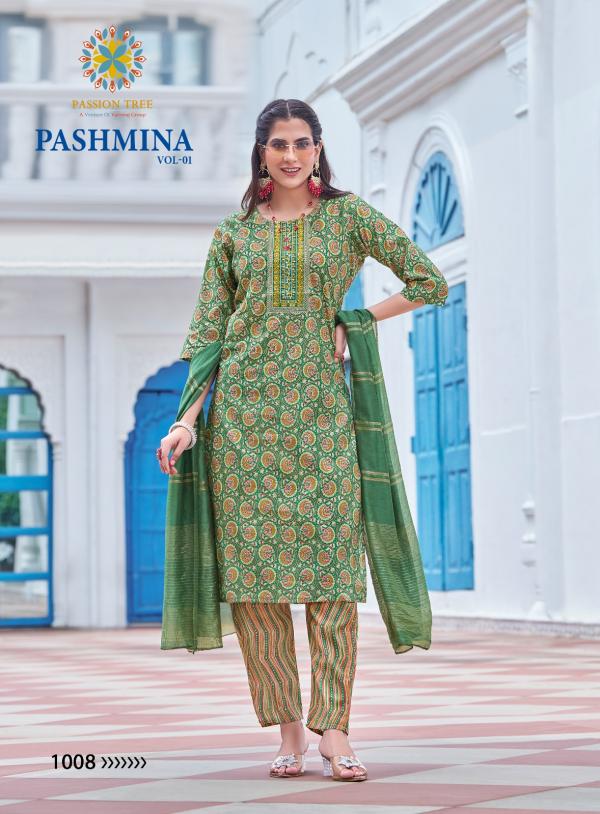 Pashmina Vol 1 By Passion Tree Modal Chanderi Ready Made Collection