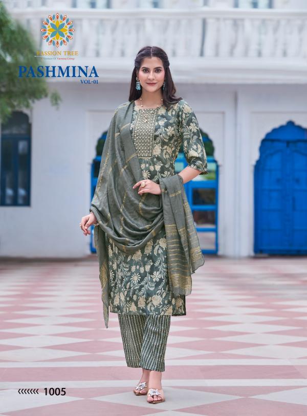 Pashmina Vol 1 By Passion Tree Modal Chanderi Ready Made Collection