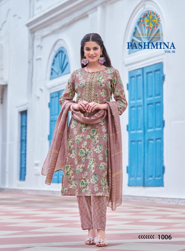 Pashmina Vol 1 By Passion Tree Modal Chanderi Ready Made Collection