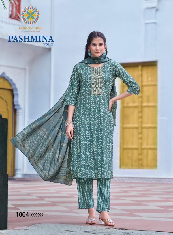 Pashmina Vol 1 By Passion Tree Modal Chanderi Ready Made Collection