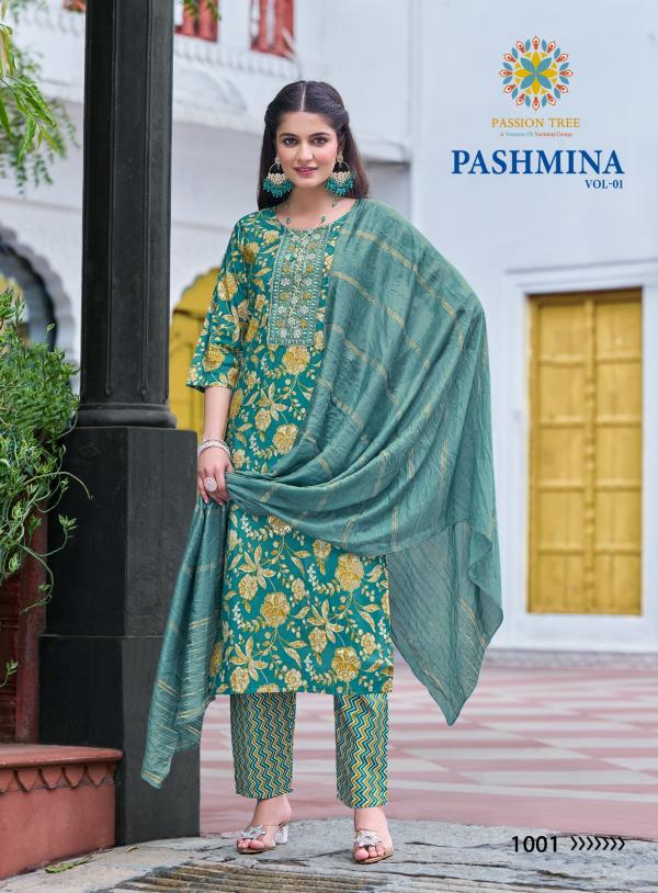 Pashmina Vol 1 By Passion Tree Modal Chanderi Ready Made Collection